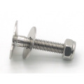 High hardness stainless steel full thread connector bolt and nuts fasteners